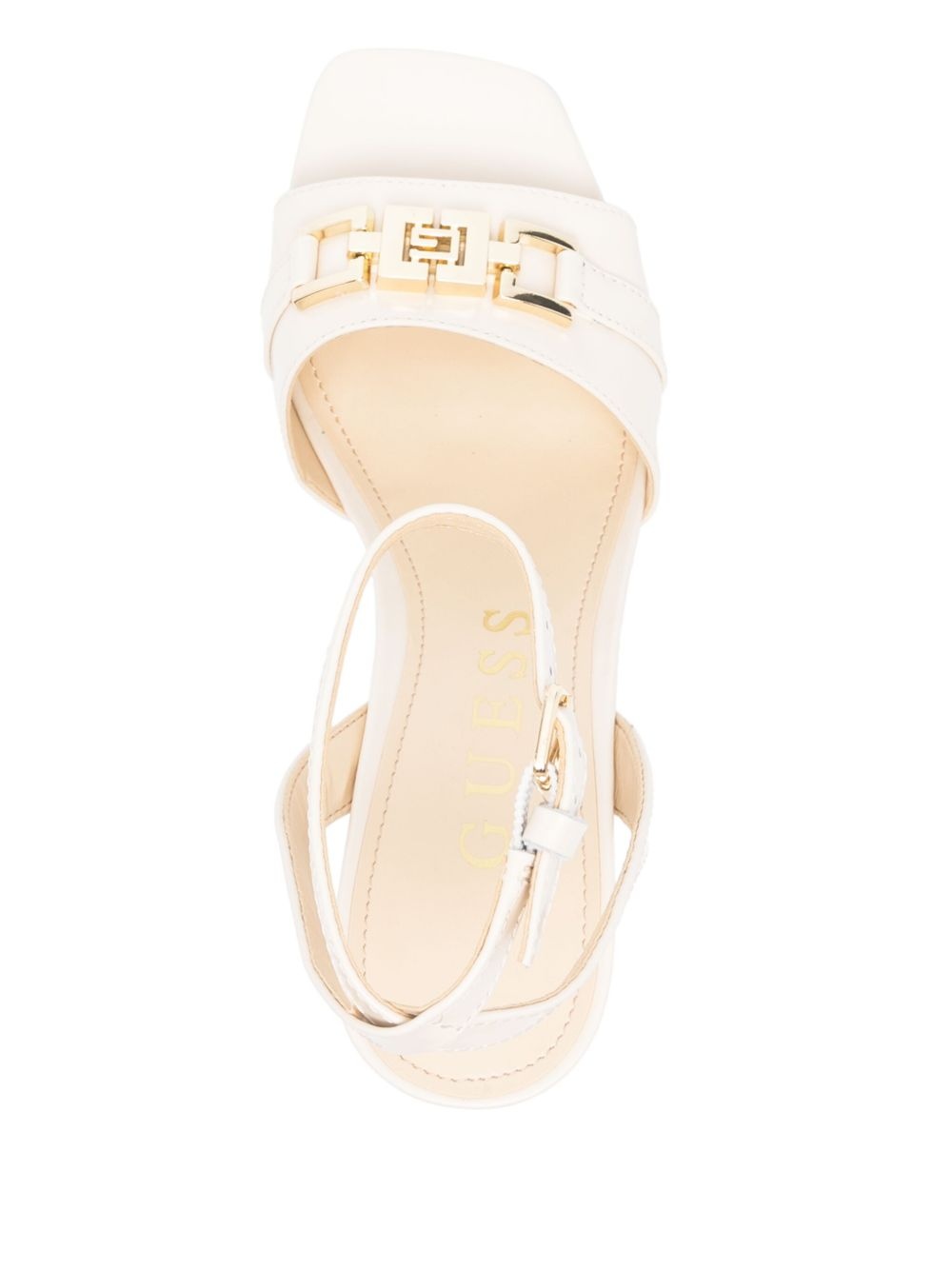 80mm leather sandals - 4