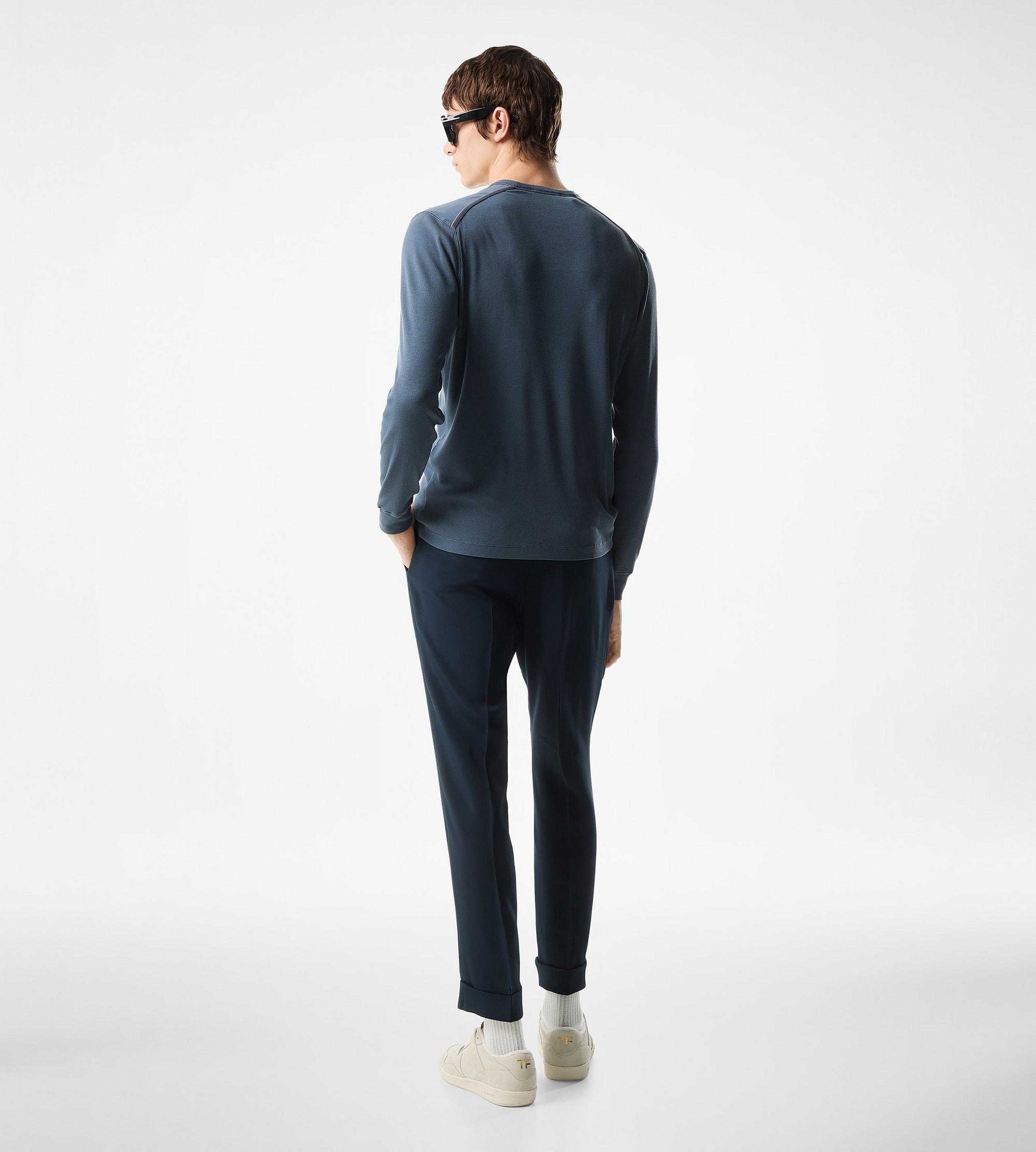 LYOCELL COTTON RIB HENLEY - 3