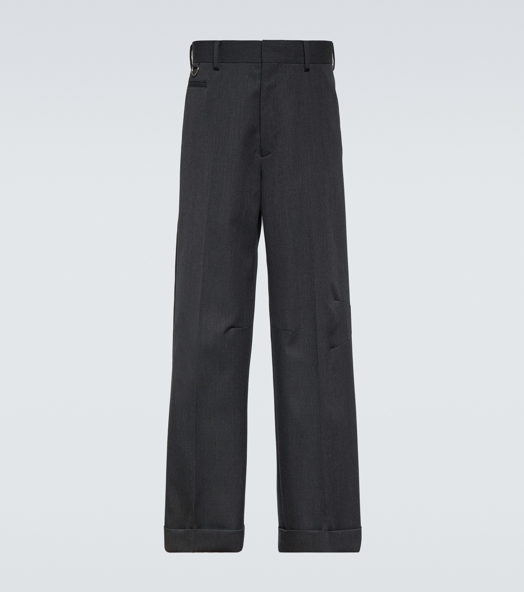 Wool straight pants - 1