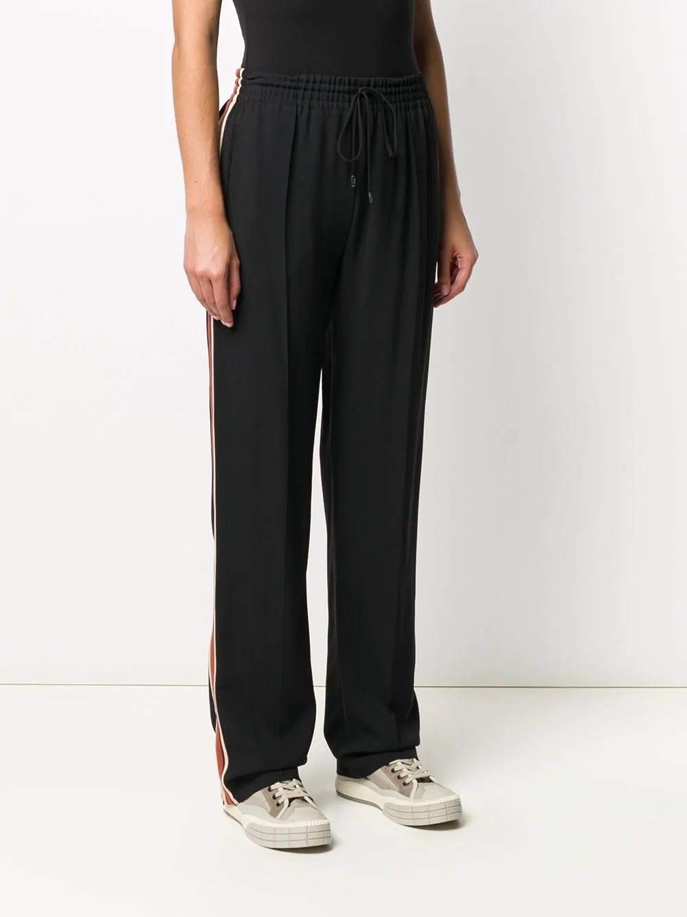 stripe appliqué track pants - 3