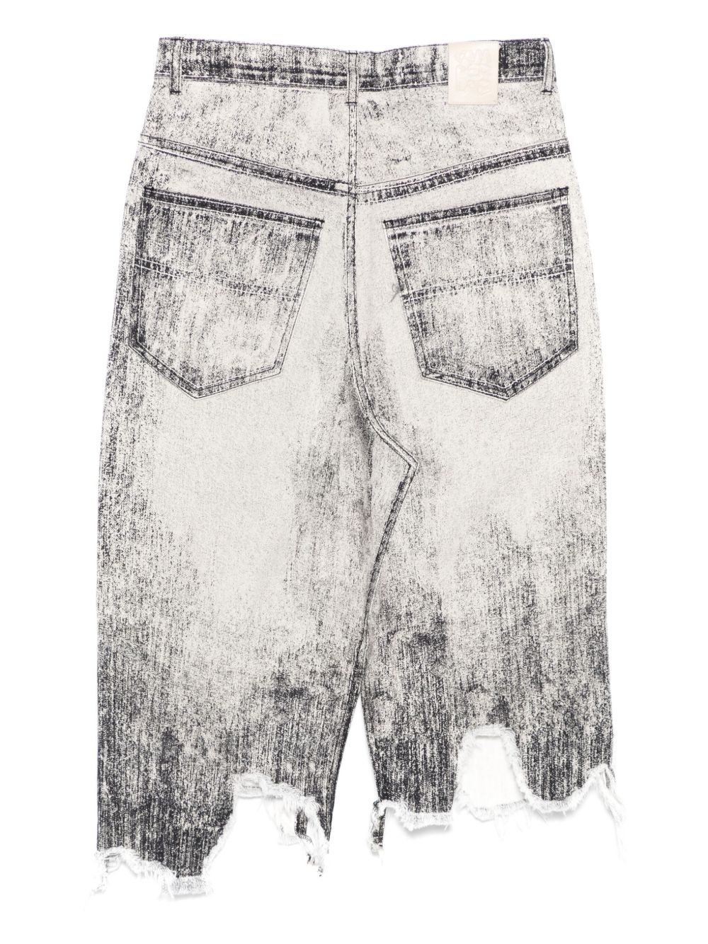 denim midi skirt - 2