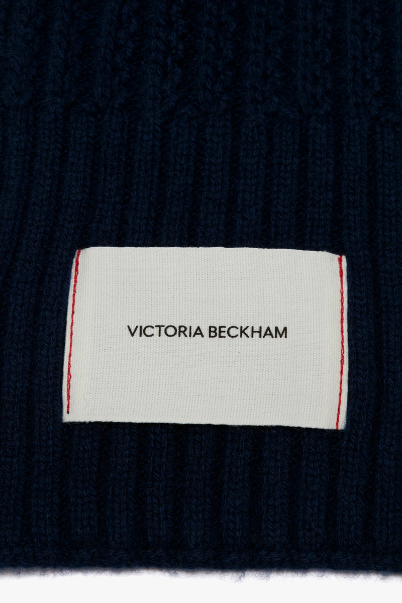 Logo Patch Beanie In Navy 3