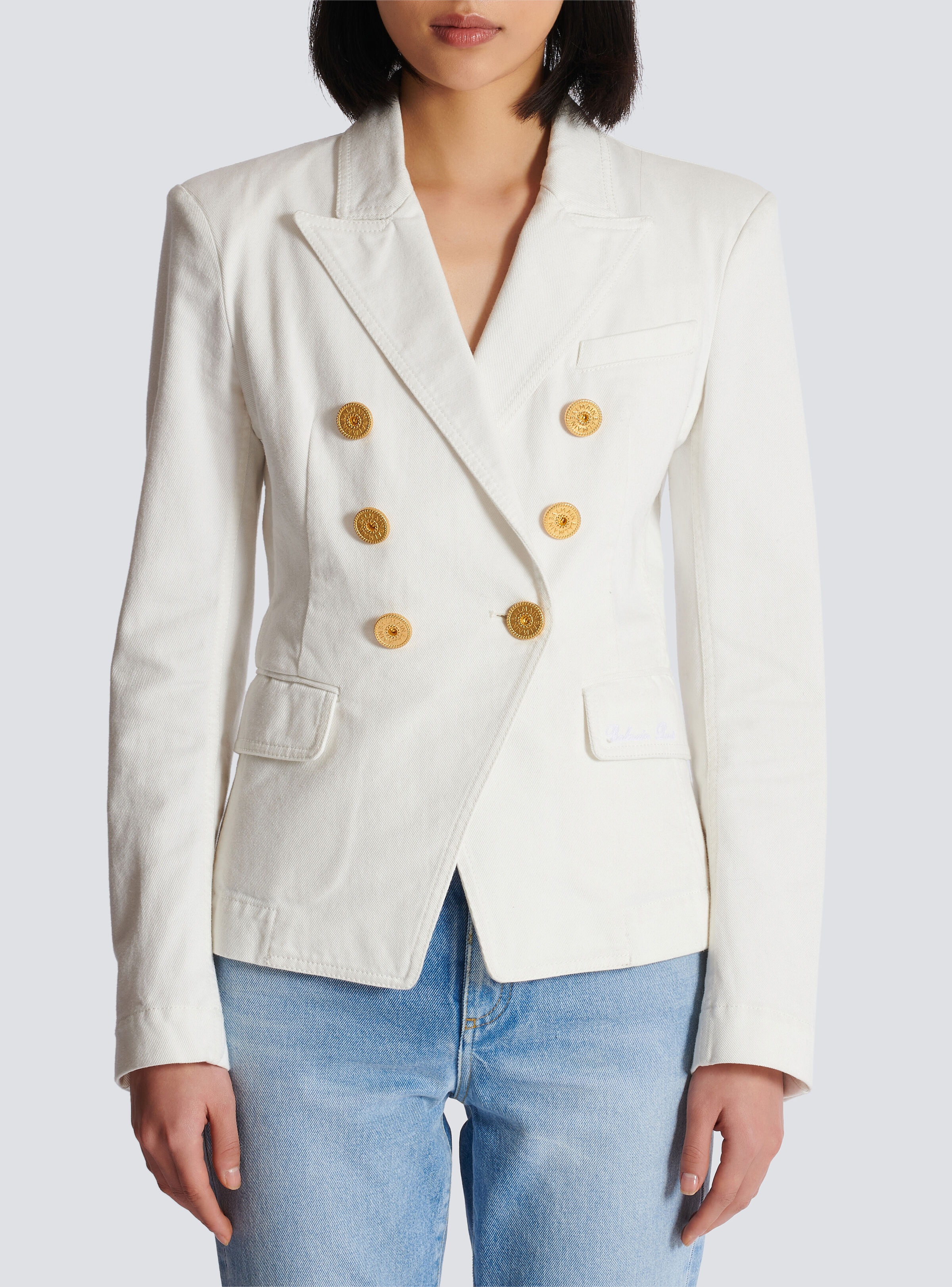 6-button denim jacket - 5