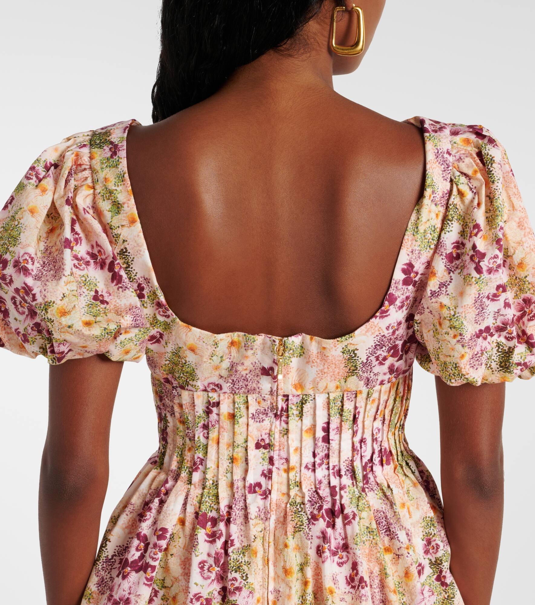 Caramelo Florecer cotton minidress - 6