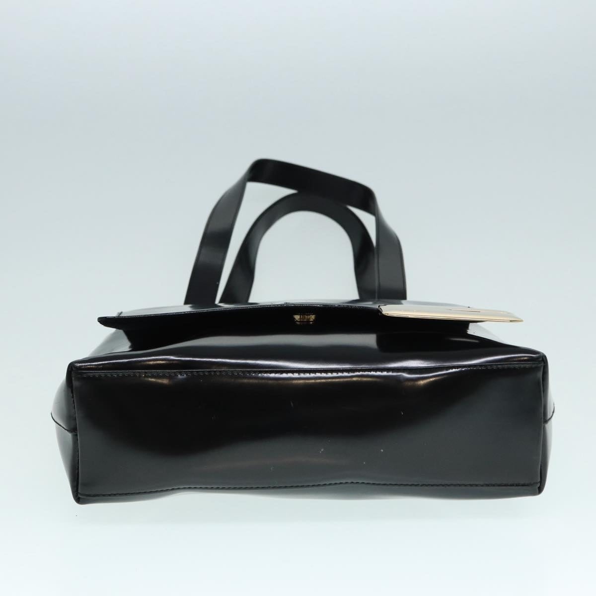 GUCCI Tote Bag Patent Leather Black Silver 002 8754 002 8754 - 9