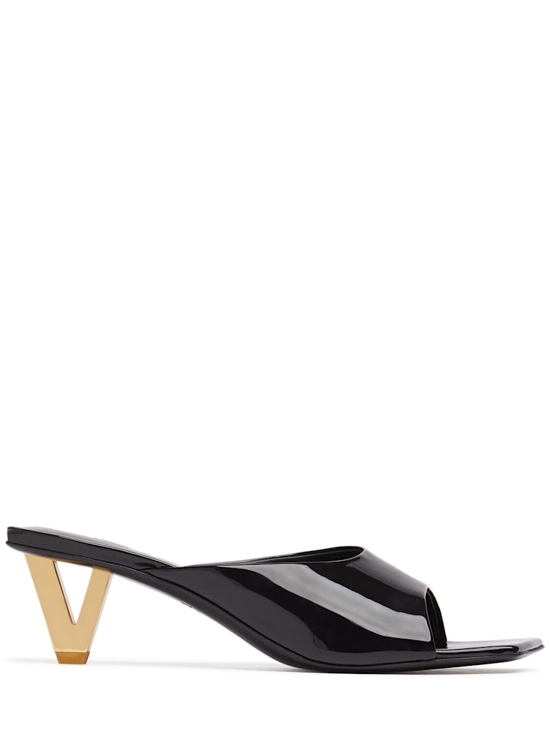 VERSACE 55mm Patent leather mules | luisaviaroma | REVERSIBLE