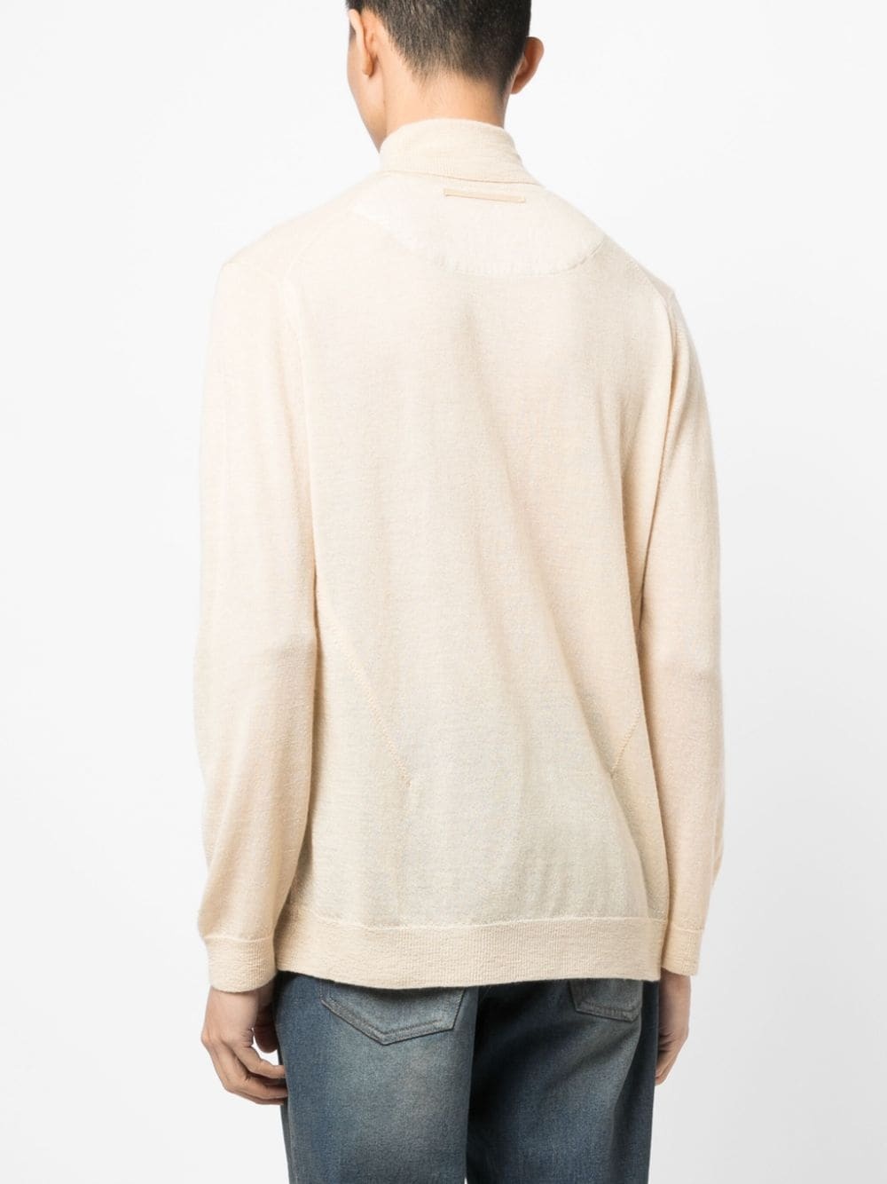 logo-patch cashmere jumper - 4