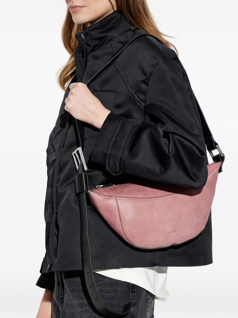 ALLSAINTS Luna zip lambskin shoulder bag outlook