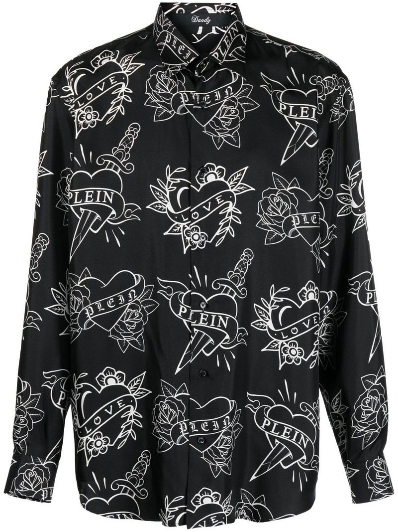 logo-print shirt 1