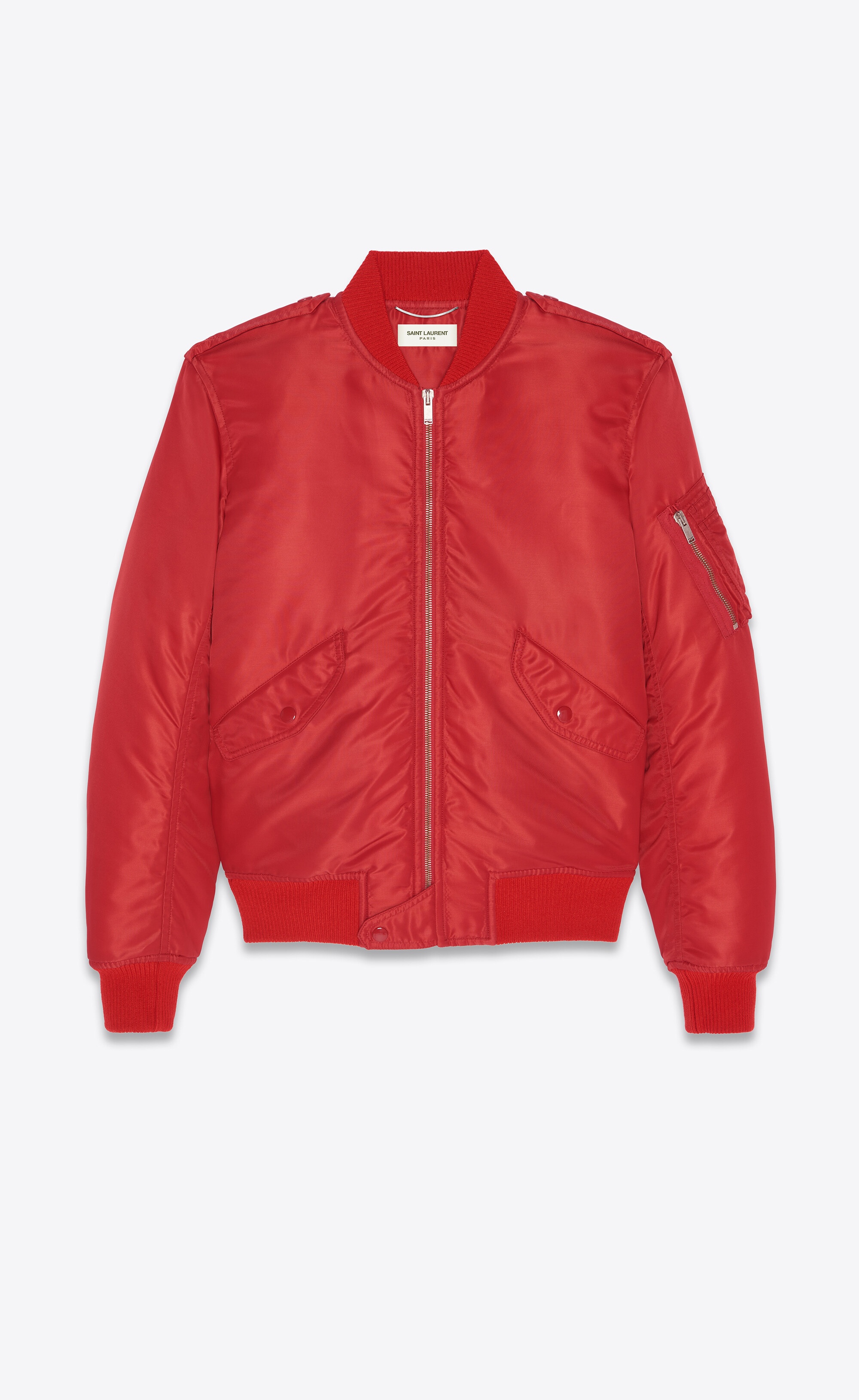 bomber jacket in nylon - 1