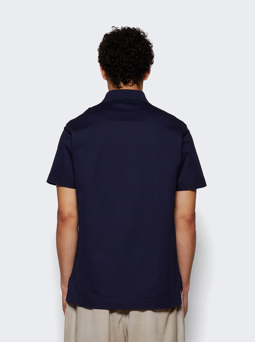Classic Fit Polo Shirt Dark Blue - 4