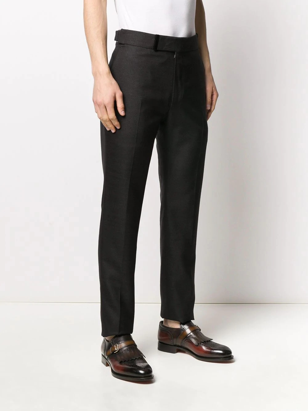 straight-leg tailored trousers - 3