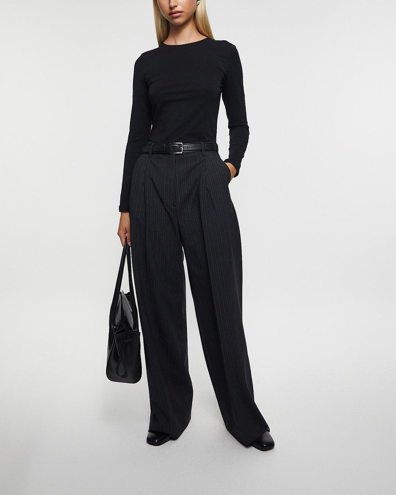 Trousers Darcey Pinstripe Anthracite 3