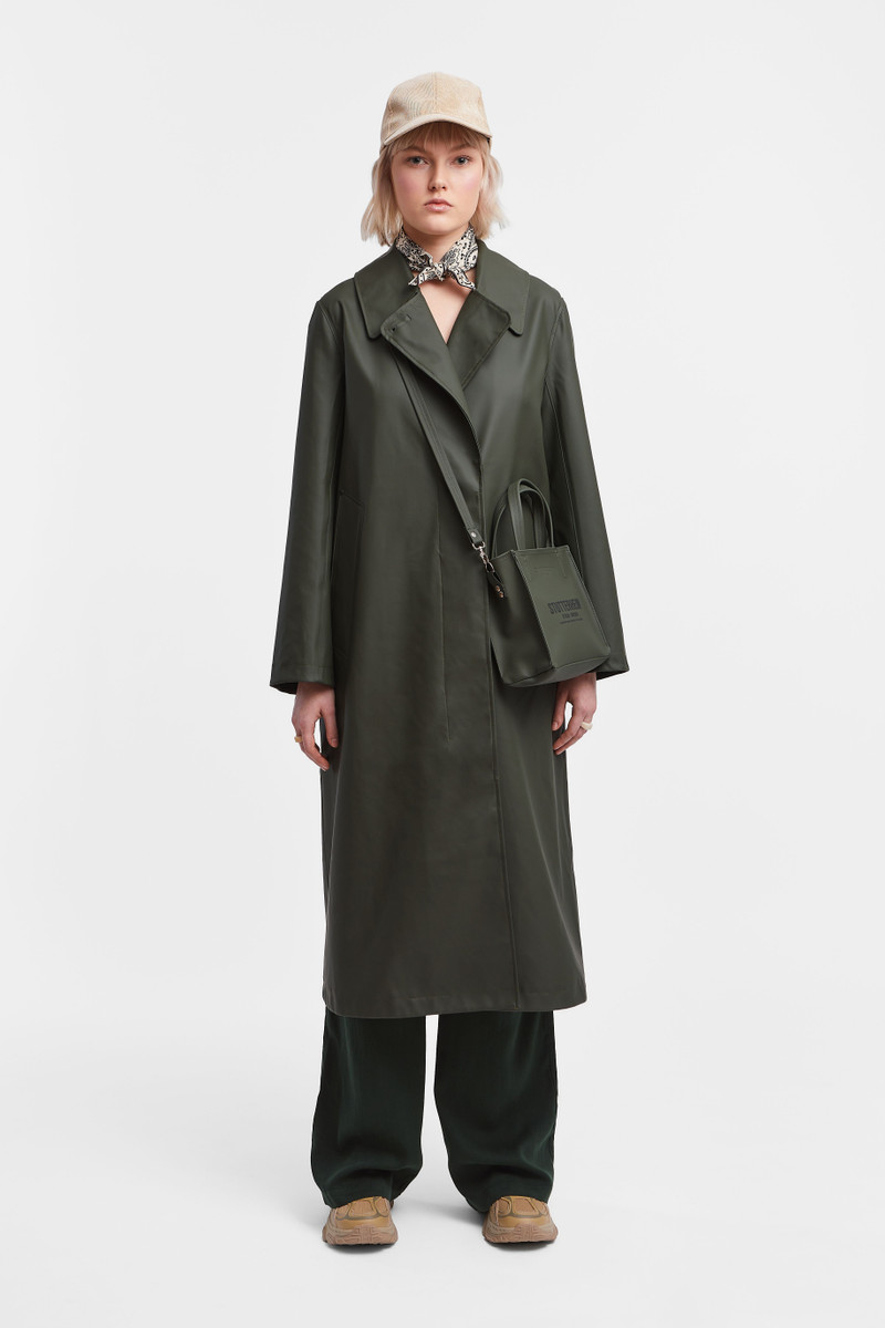 Stutterheim Mayfair Trench Coat Green outlook