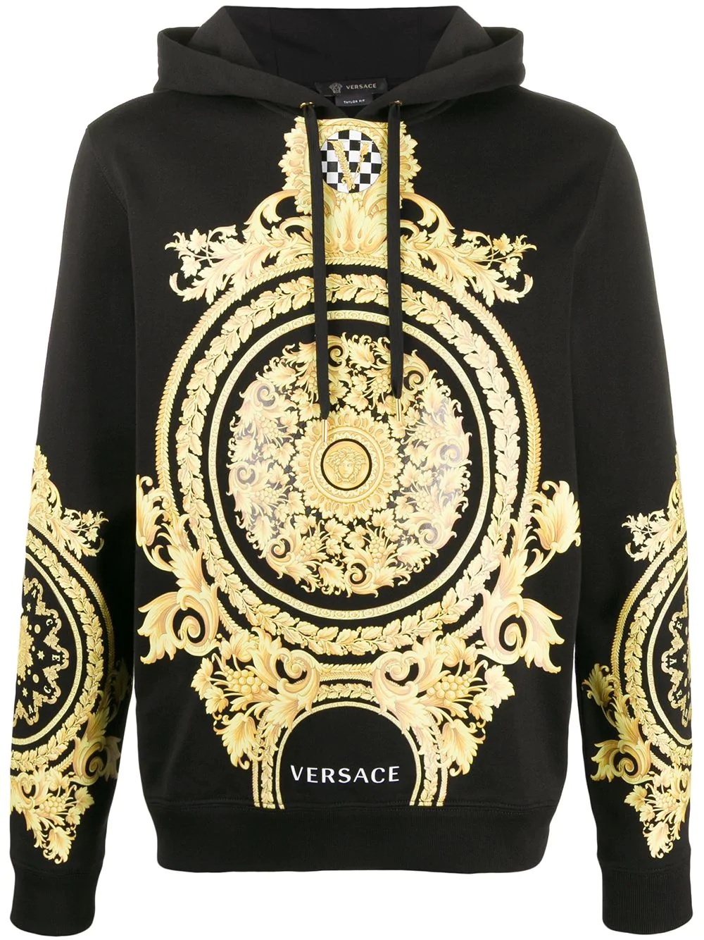 Le Pop Classique baroque-print cotton hoodie - 1