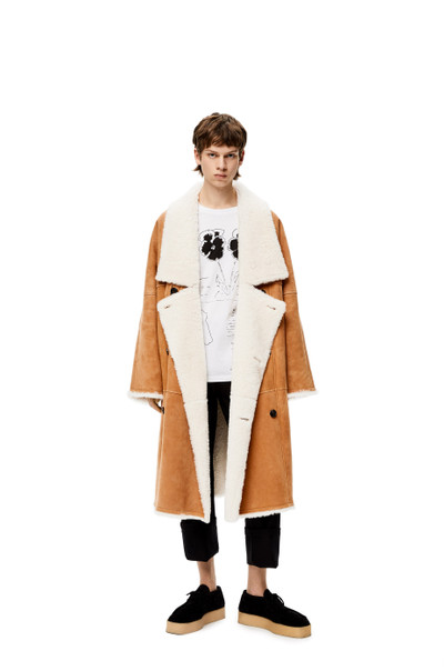 Loewe Oversize shearling coat outlook