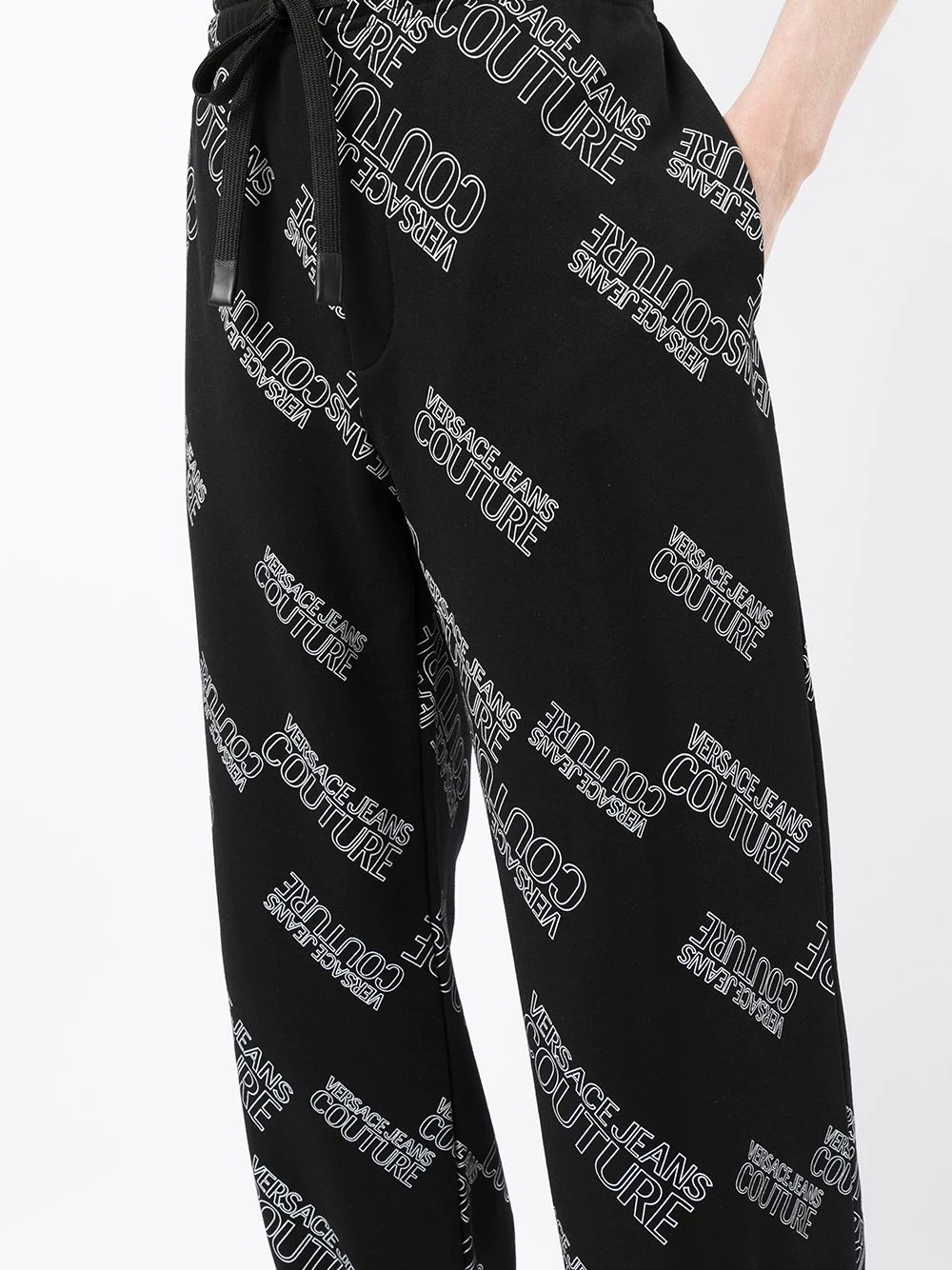 all-over logo track pants - 5