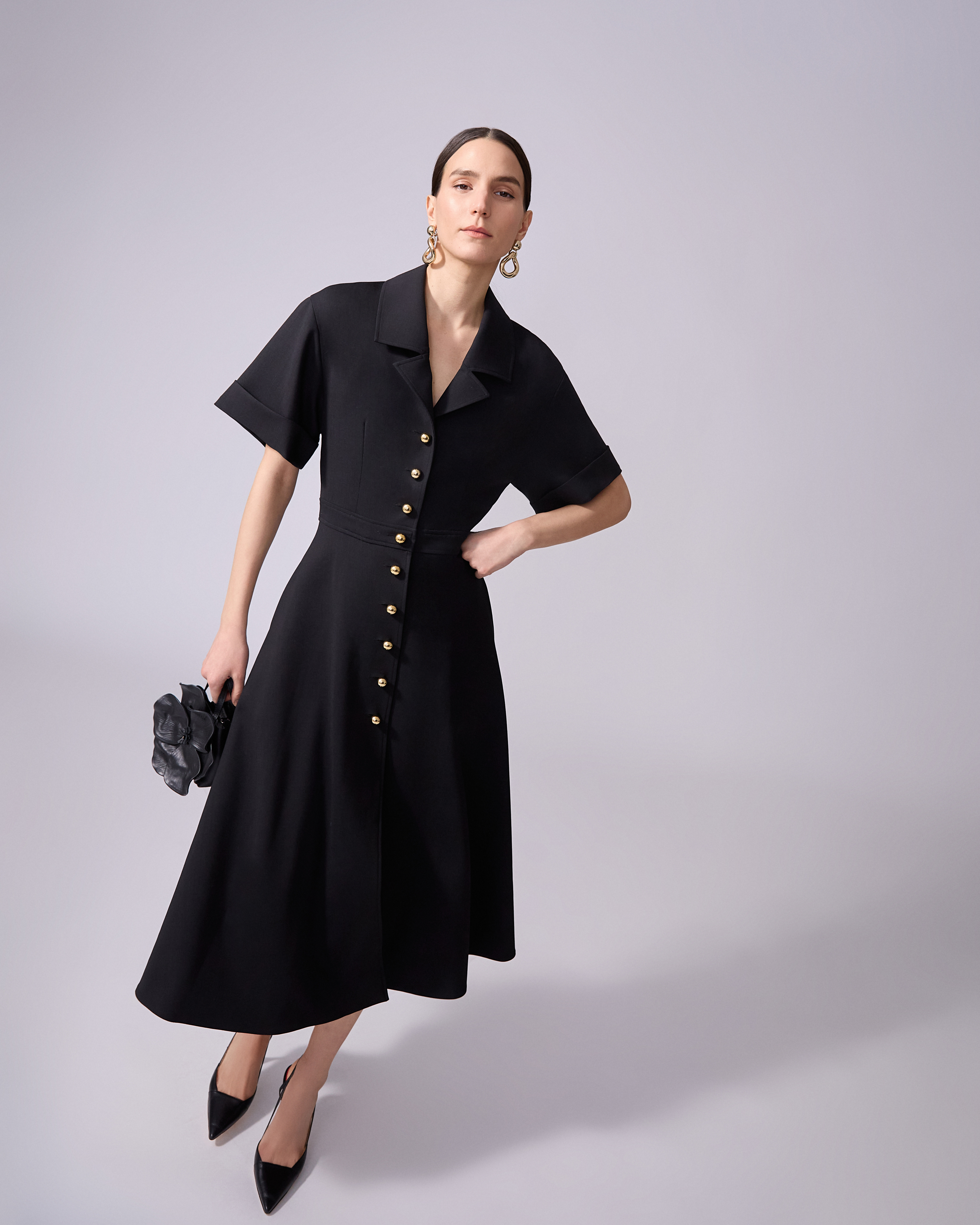 Midi Shirt Dress - 4