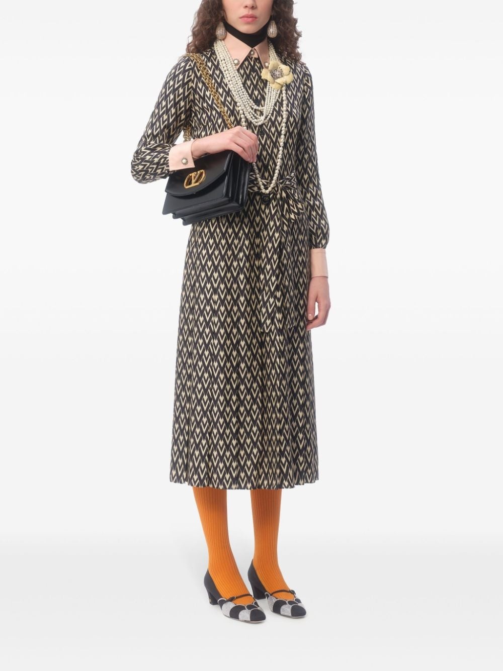 contrasting shirt dress - 2