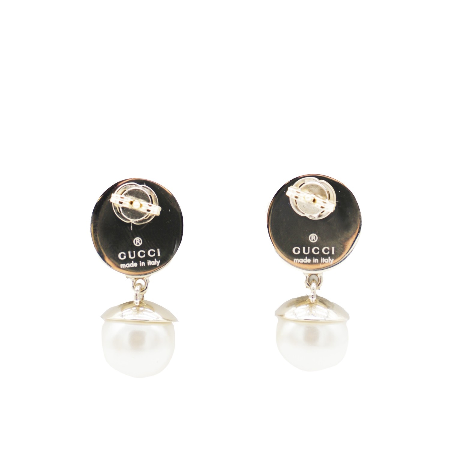 イヤリング GUCCI WHITE BRASS WHITE EARRINGS GUCCI WHITE BRASS EARRINGS | palazzobelli | REVERSIBLE