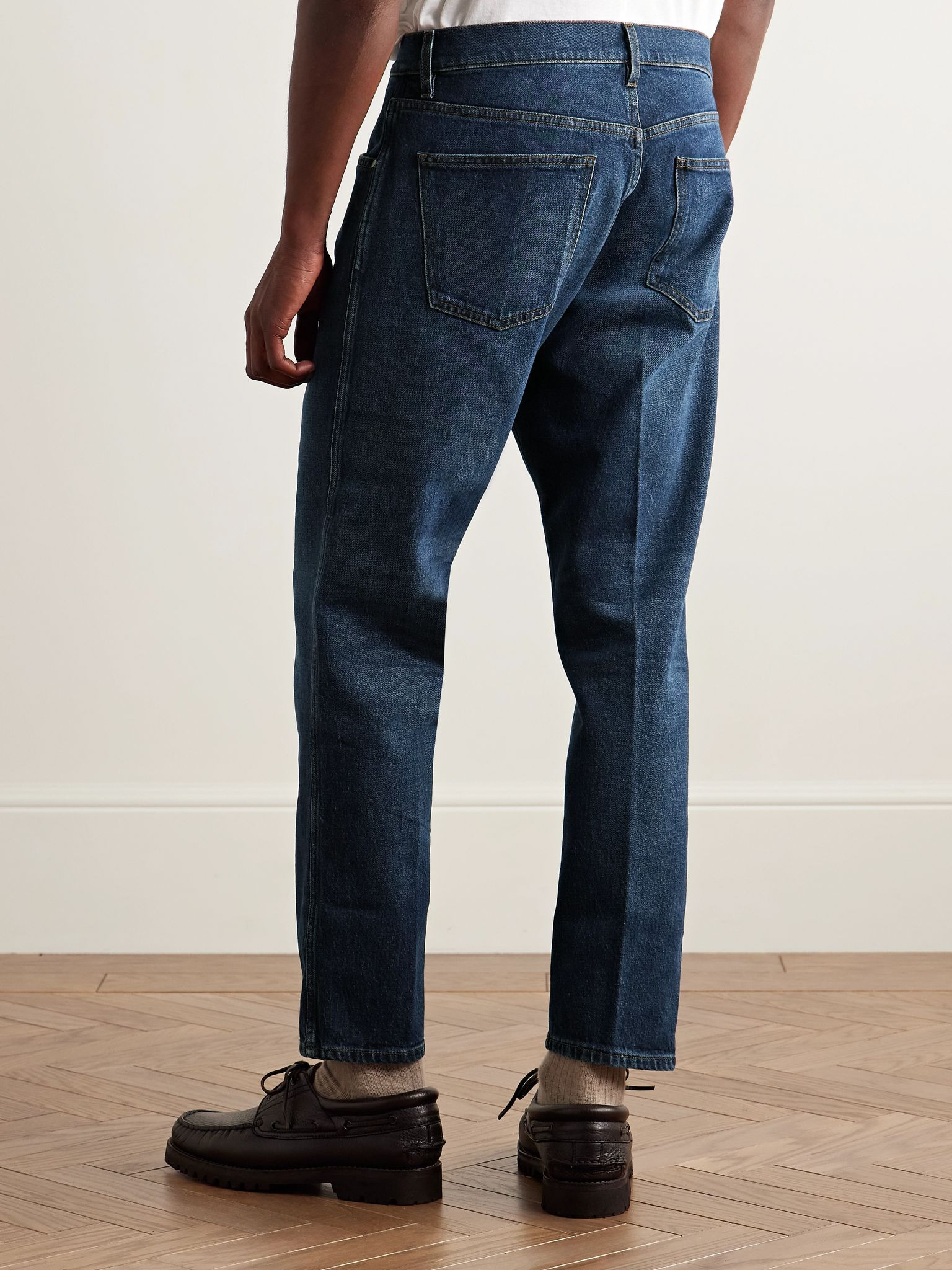 Slim-Fit Straight-Leg Jeans Indigo - 4