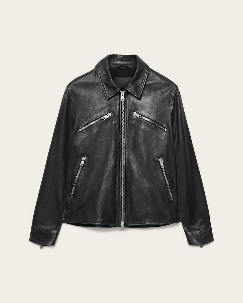 VERDI FITTED LEATHER JACKET - 1