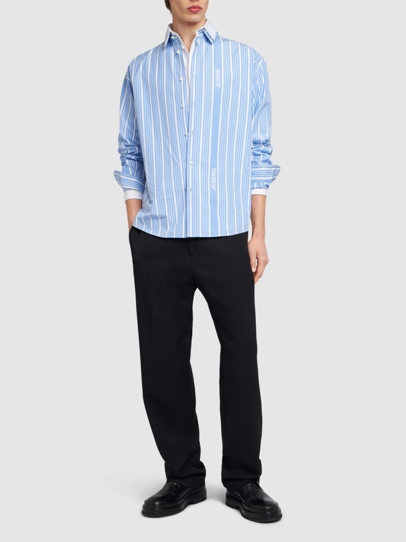 La Chemise Simon logo striped shirt - 2