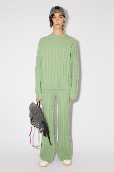 Acne Studios Cable wool jumper - Sage green outlook