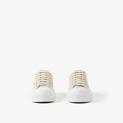 Burberry Check Cotton Sneakers outlook