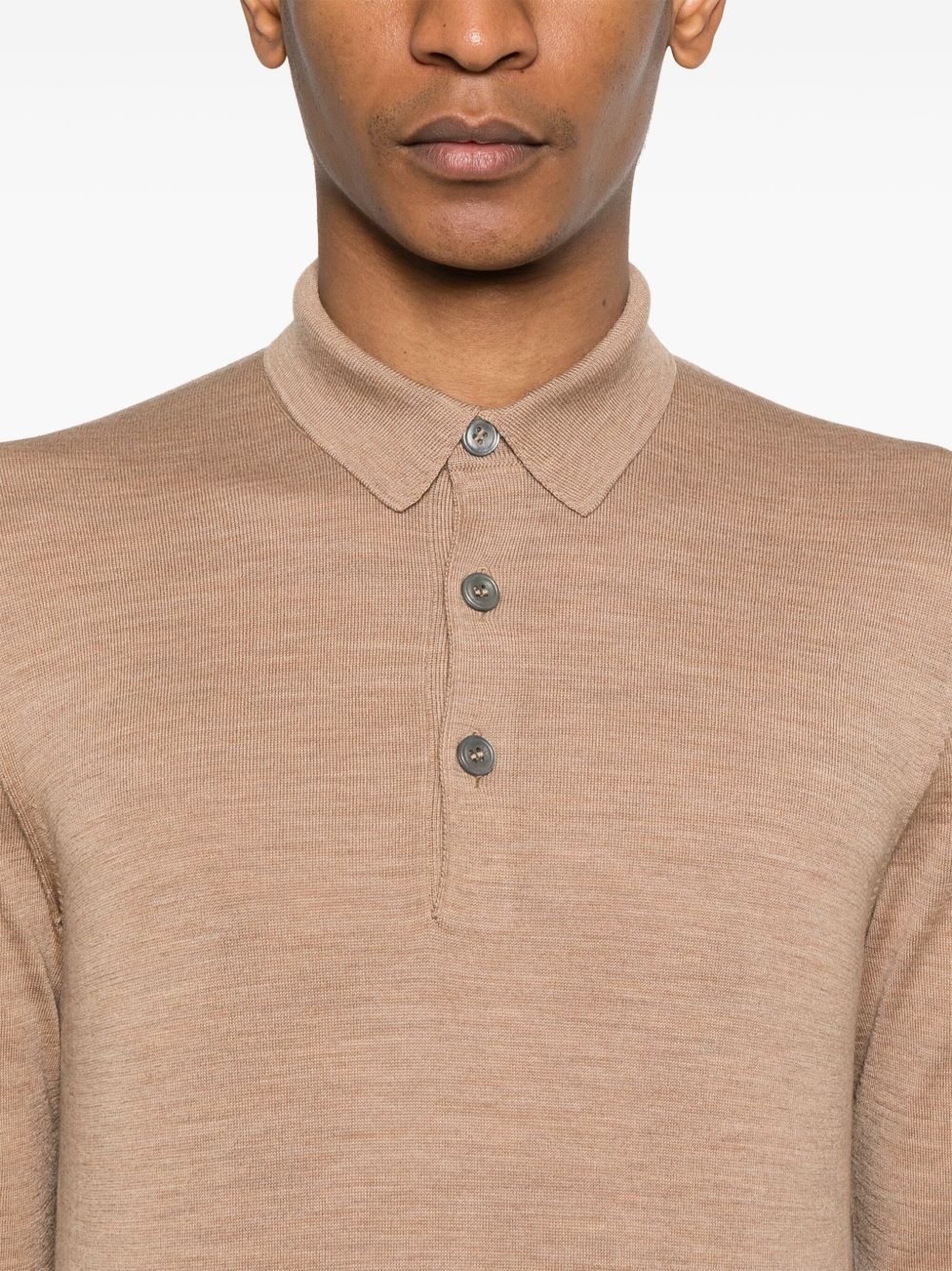 fine-knit polo shirt - 4