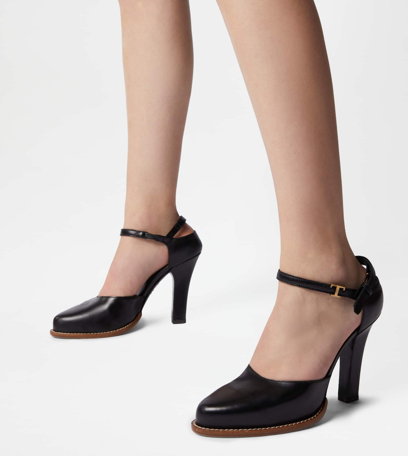 Tod's D'ORSAY PUMPS IN LEATHER - BLACK outlook