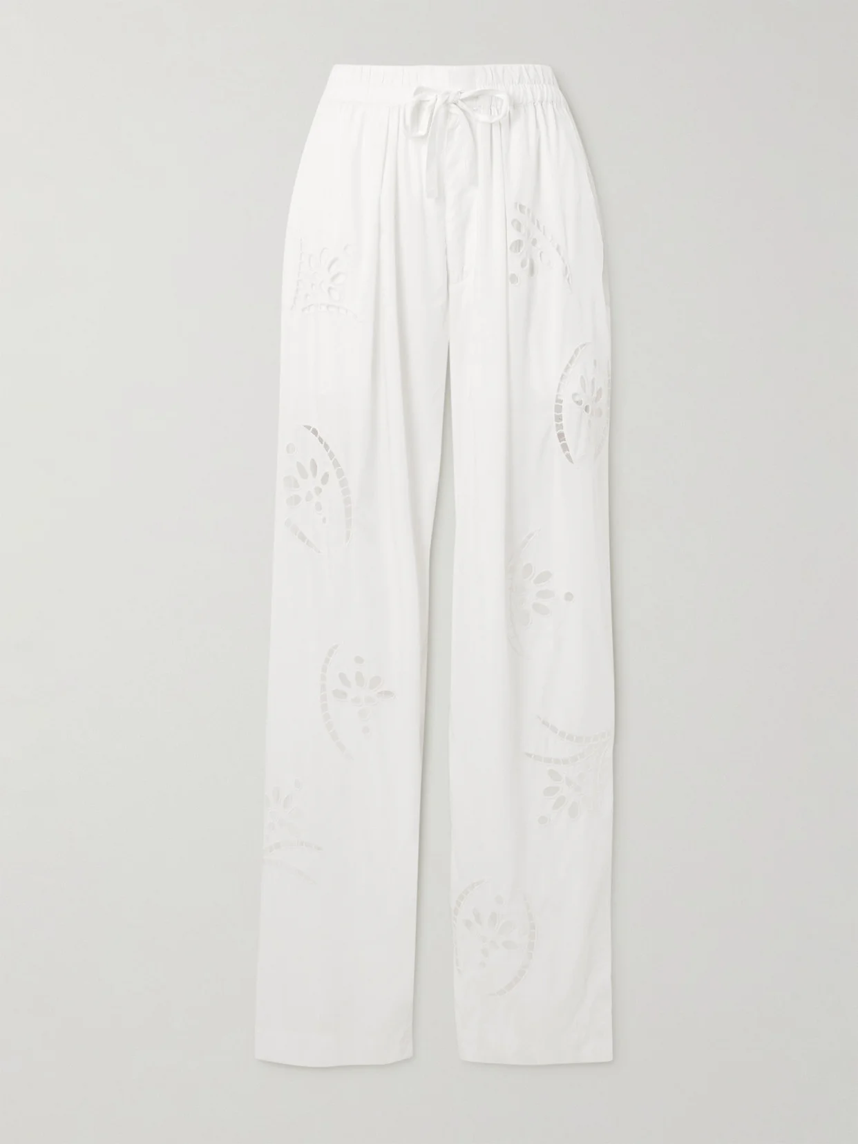 Hectorina Broderie Anglaise Modal-blend Pants - 1