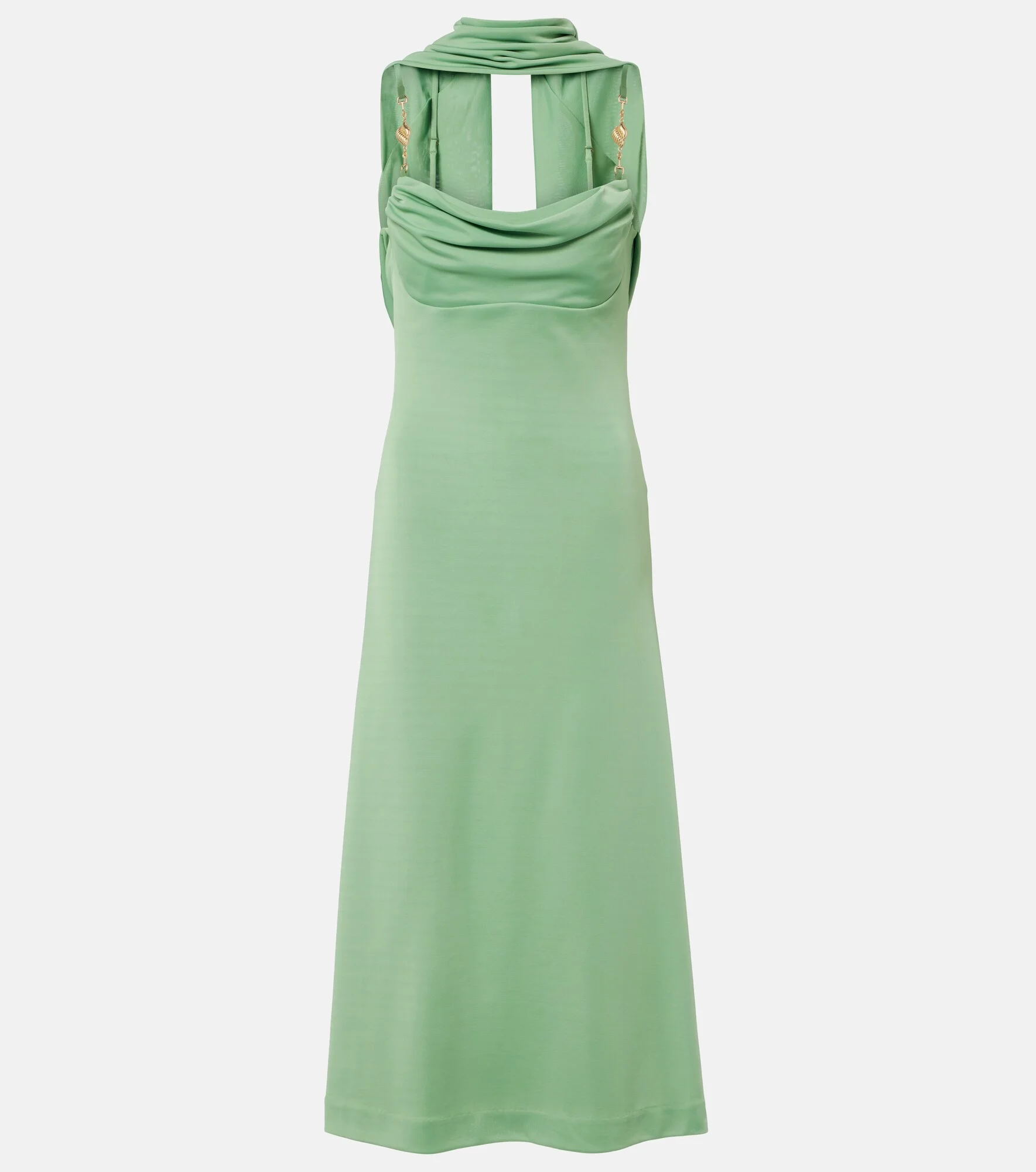 rebecca vallance green dress Rebecca Vallance Abigail Crepe Minidress in Green