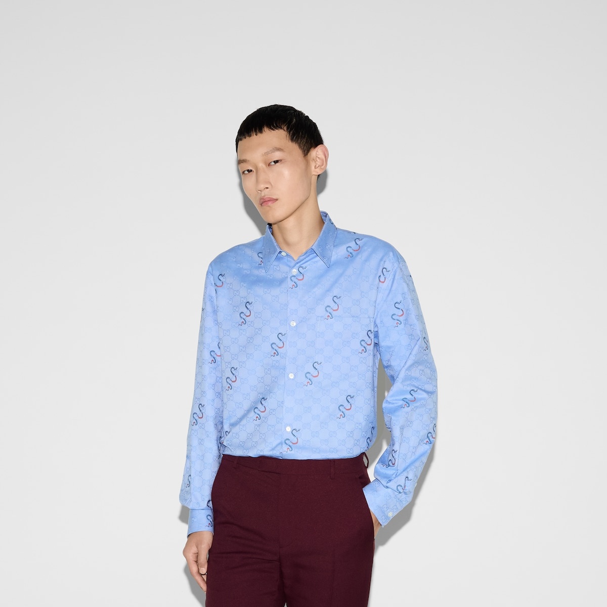GG Oxford cotton shirt - 3