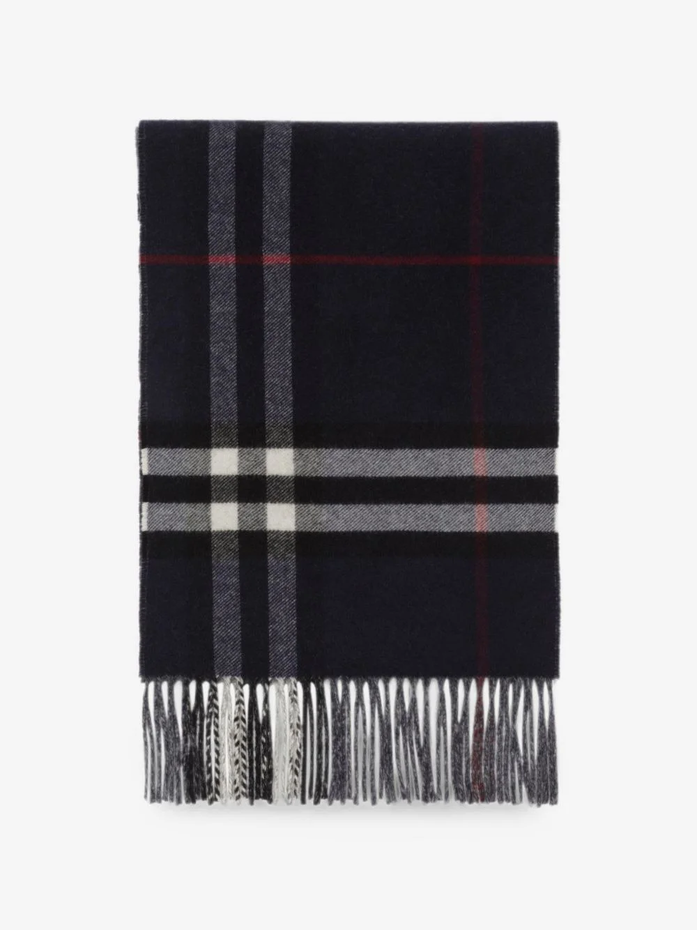 reversible check cashmere scarf - 1
