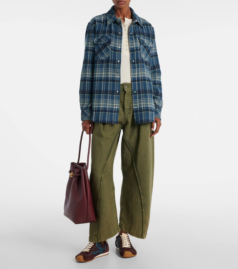 God’s True Cashmere Checked cashmere shirt outlook