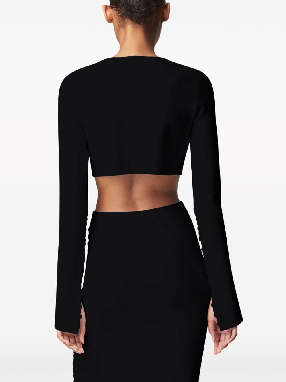 Haruni scallop-edge knitted top - 4