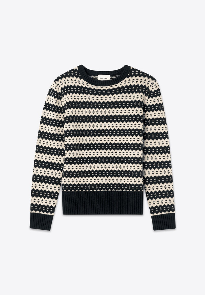BLK DNM SWEATER 03 BLACK JAQUARD outlook