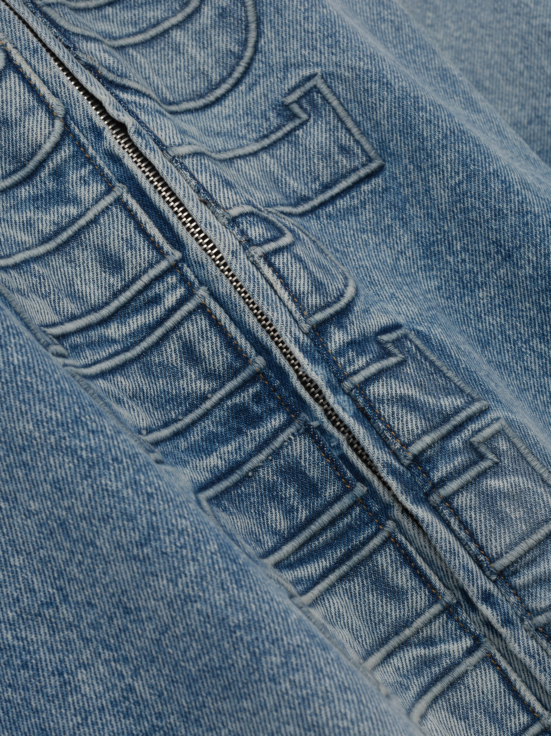 DENIM LOGO CORD COLLAR WORK JACKET - 7