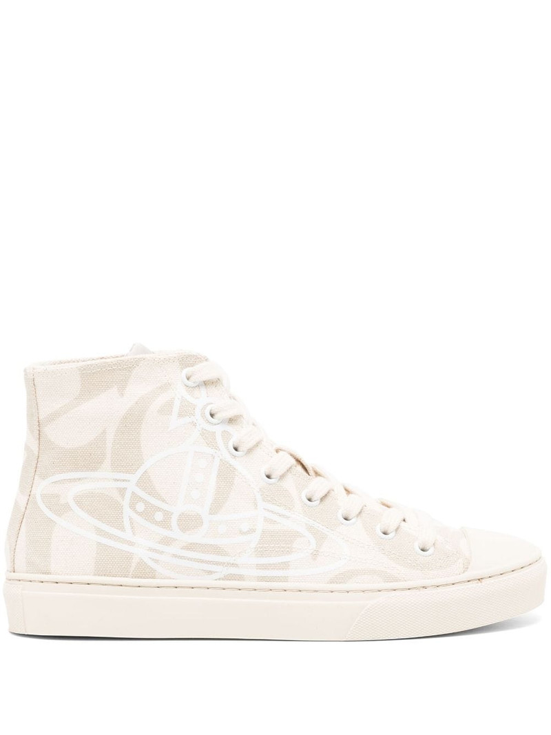 Orb-motif lace-up sneakers 1