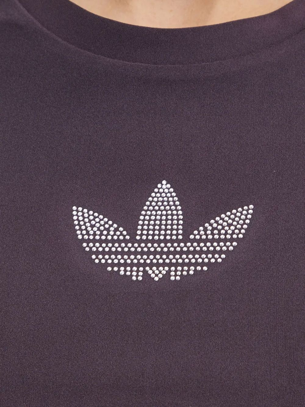 crystal-embellished crop T-shit - 4