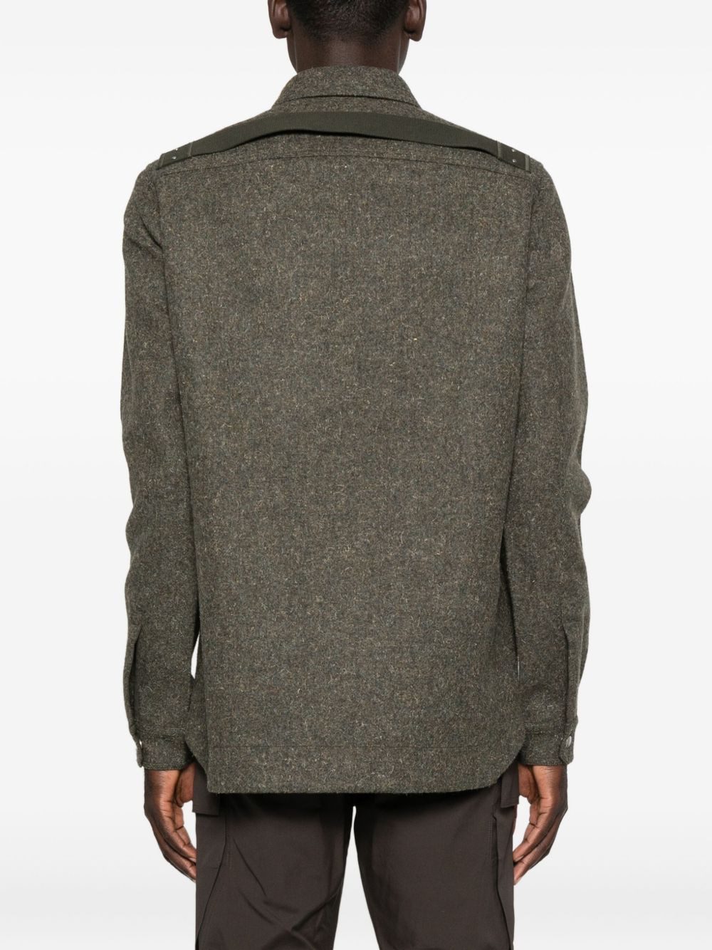 button-fastening patch-pocket shirt - 4