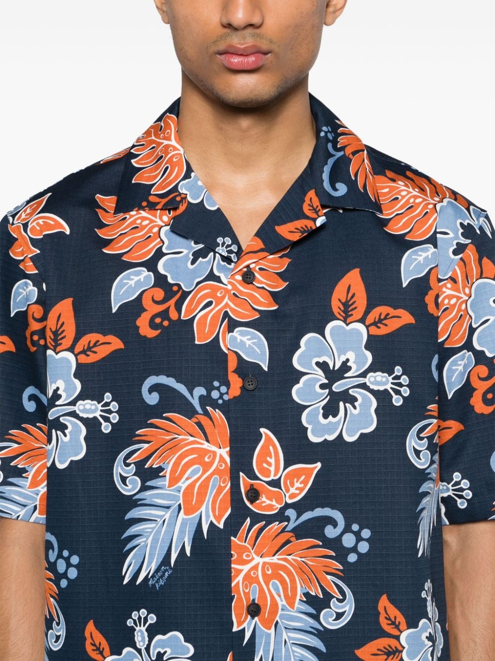 floral-print ripstop shirt - 5