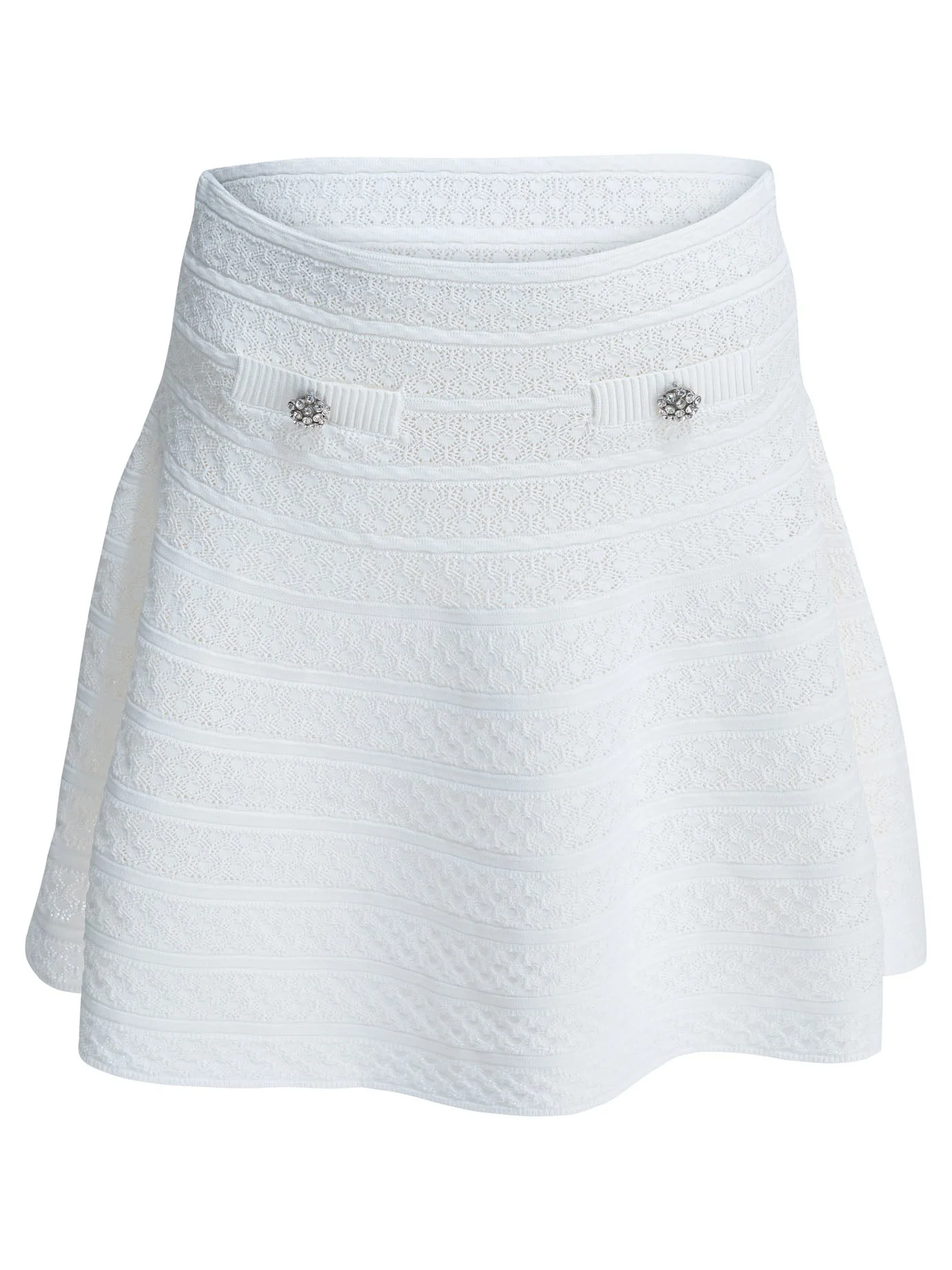 Self-portrait Textured Knit Miniskirt - 1