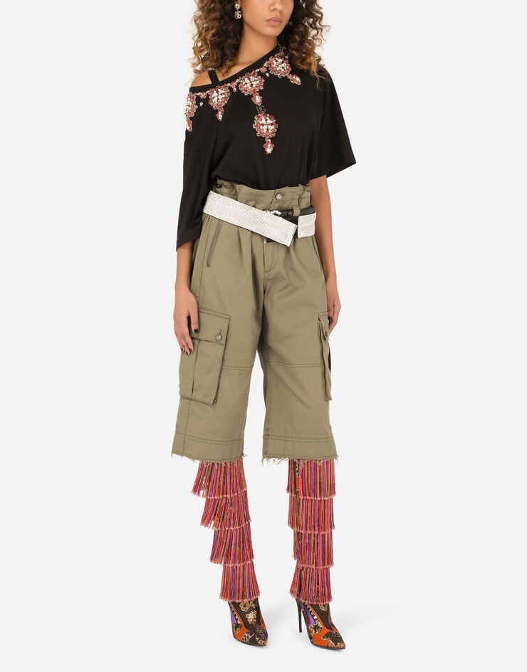 Gabardine cargo pants with cargo pockets - 5