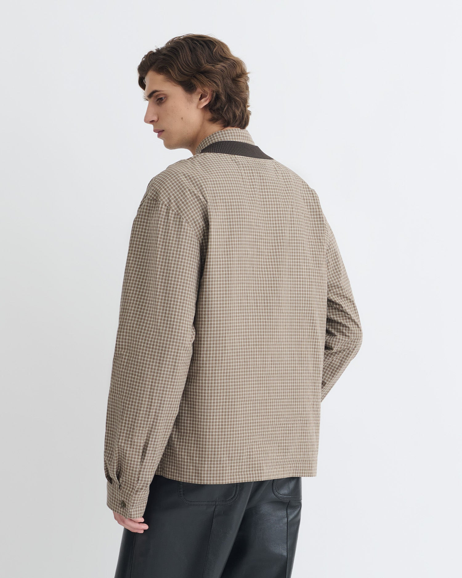 Checked V-Neck Top - 4
