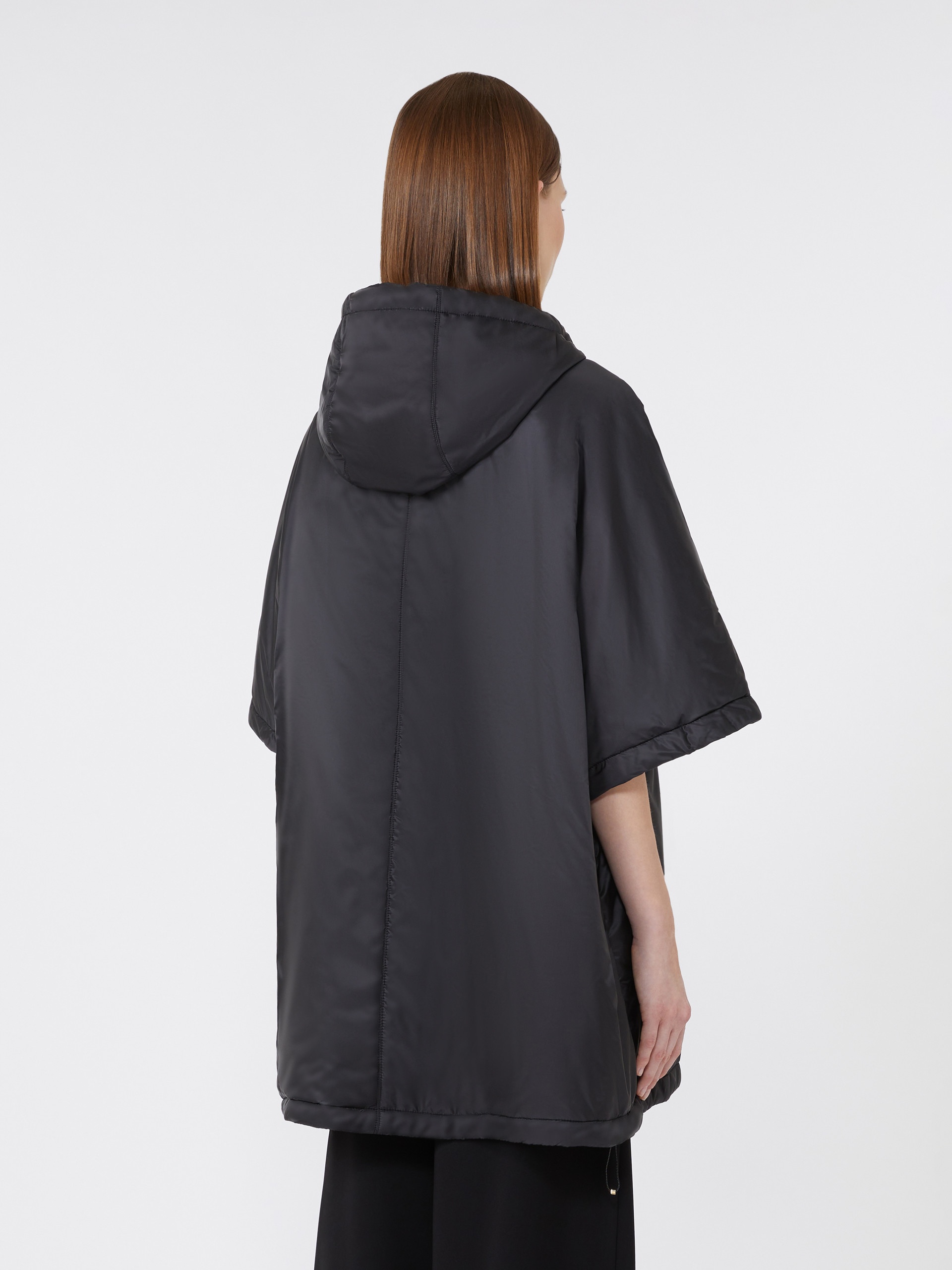 GREENCI Padded cape with hood in water-repellent canvas - 4