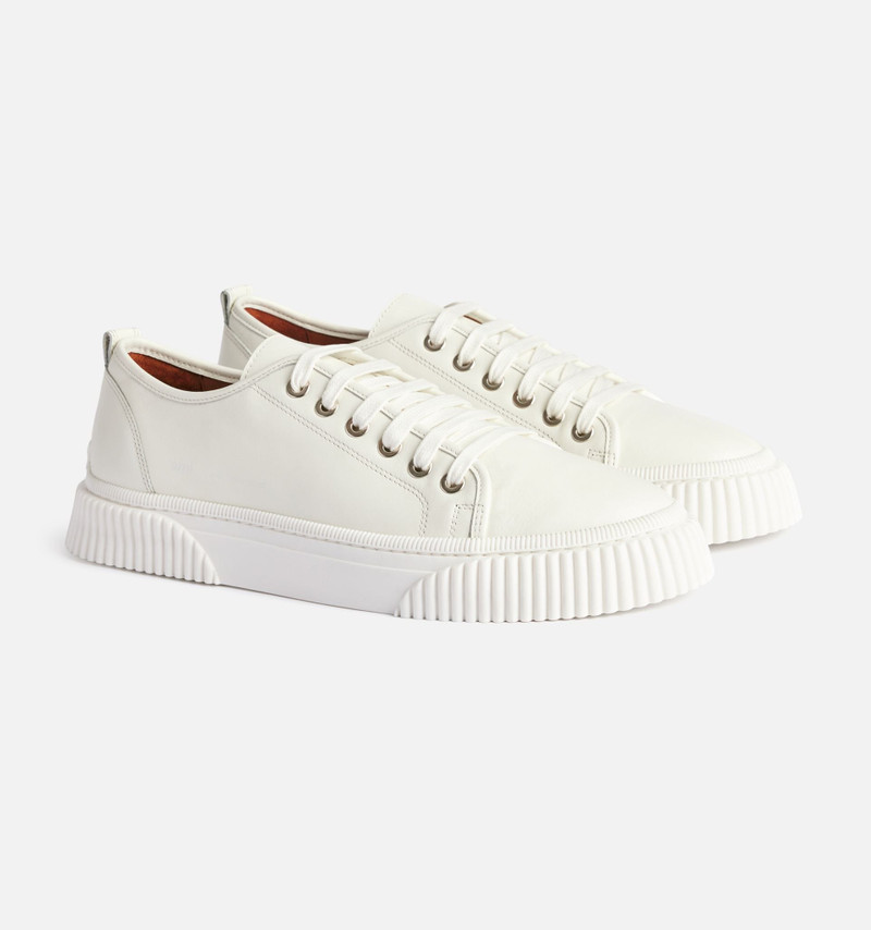 Lace-Up Low-Top Logo Sneakers 4