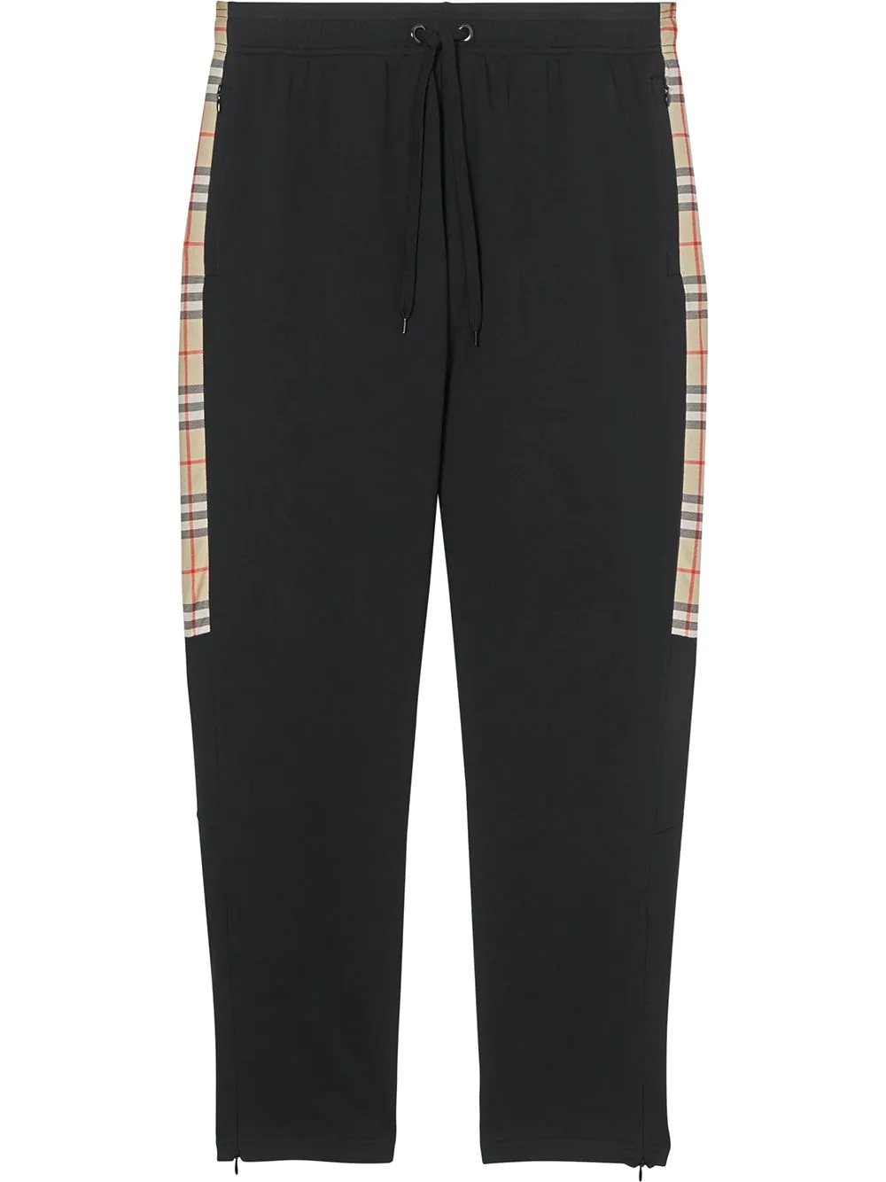 Vintage Check Trim Technical Twill Trackpants - 1