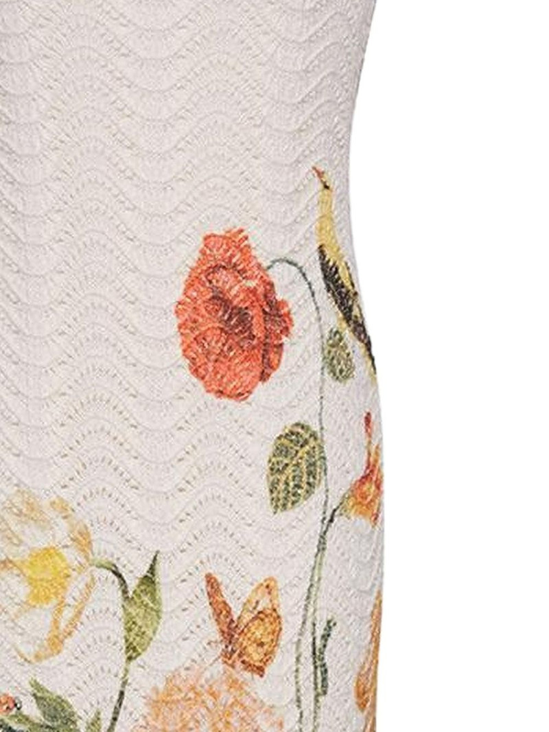 Cara Cara Orel floral-print crochet dress outlook